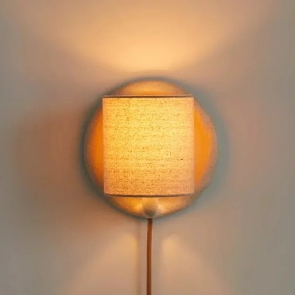 1x White Cream Plug-In Bohemian Boho Wall Sconce Light - Picture 2 of 7